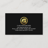 Carte De Visite Handyman Tools Icon On Silver Hammer (Dos)