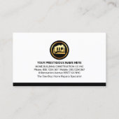 Carte De Visite Handyman Tools Layers Home Repairs (Dos)