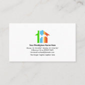 Carte De Visite Handyman Tools Motif Paint Splatter Painter (Dos)