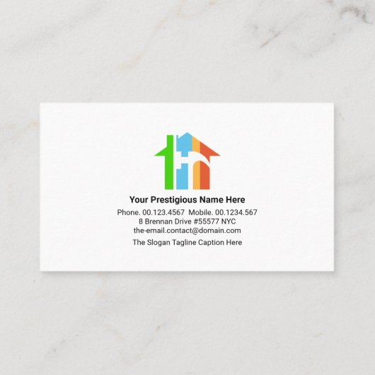 Carte De Visite Handyman Tools Motif Paint Splatz Sur Mur De Briqu (Dos)