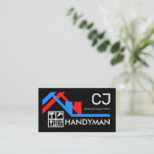 Carte De Visite Handyman Window Frame Building Repairs (Debout devant)