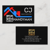 Carte De Visite Handyman Window Frame Building Repairs (Devant / Derrière)