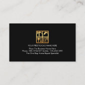 Carte De Visite Handyman Window Frame Rooftop Building (Dos)