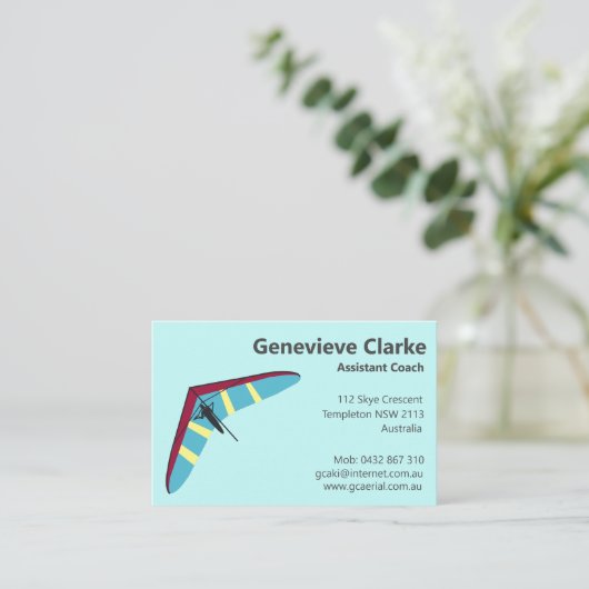 Carte De Visite Hang Gliding (Debout devant)