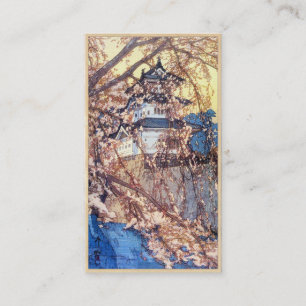 Carte De Visite Hanga de tibia du Japon de château de Yoshida