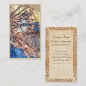 Carte De Visite Hanga de tibia du Japon de château de Yoshida (Devant / Derrière)