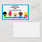 Carte De Visite Happy Children Daycare (Devant / Derrière)