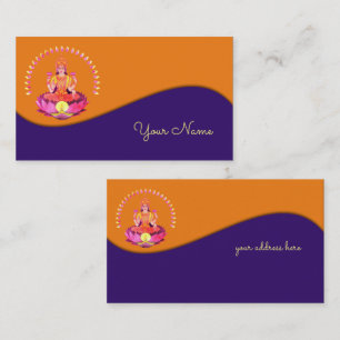 Carte De Visite Happy Diwali - Deepalavi Lakshmi Goddess 1