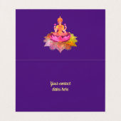 Carte De Visite Happy Diwali - Deepalavi Lakshmi Goddess 4 (Intérieur déplié)