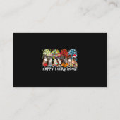 Carte De Visite Happy Everything Boxer Dog Seasons All Year Tree L (Dos)