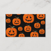Carte De Visite Happy Halloween Jack-o'-lantern Illustration Art (Devant)