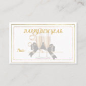 Carte De Visite Happy New Year Champagne Gift Card (Devant)