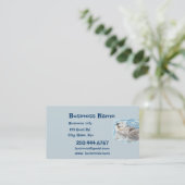 Carte De Visite Happy Otter Animal Business Logo (Debout devant)