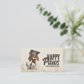 Carte De Visite Happy Puppy Student - Formation de chien (Debout devant)