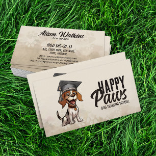 Carte De Visite Happy Puppy Student - Formation de chien