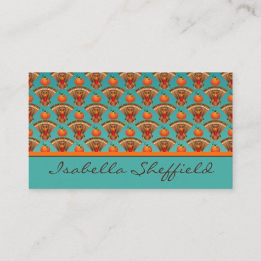 Carte De Visite Happy Thanksgiving (Devant)