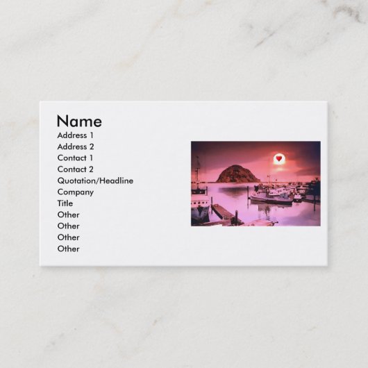 Carte de visite Harbour Hues (Devant)
