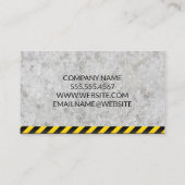 Carte De Visite Hard Hat Builder | Construction (Dos)