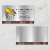 Carte De Visite Hardhat de construction (Devant / Derrière)