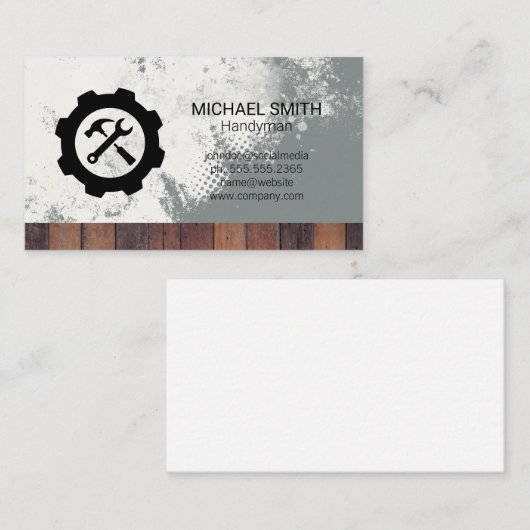Carte De Visite Hardware Wrench Tools | Builders Tools (Devant / Derrière)