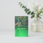 Carte De Visite Hares d'ANIMAUX FORESTIERS, Oiseau de faisan, Vert (Debout devant)