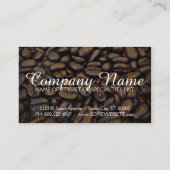 Carte De Visite haricots à café (Dos)