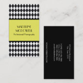 Carte De Visite Harlequin (Devant / Derrière)