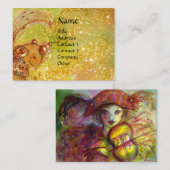 Carte De Visite HARLEQUIN / Carnaval vénitien, Musique, Théâtre, D (Devant / Derrière)