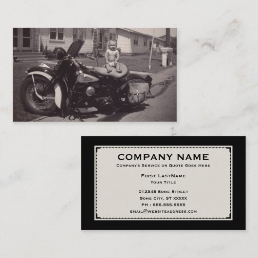 Carte De Visite harley (Devant / Derrière)