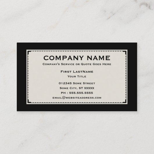 Carte De Visite harley (Dos)