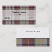 Carte De Visite Harmon Robe traditionnelle Tartan Plaid sur mesure (Devant / Derrière)