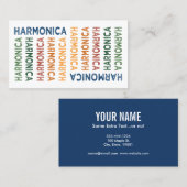 Carte De Visite Harmonica coloré (Devant / Derrière)