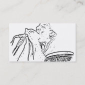 Carte De Visite Harmonica Player avec le contour du tambour (Dos)