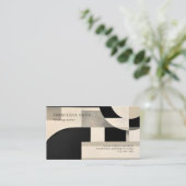 Carte De Visite Harmonie dans les nuances : Composition abstraite (Debout devant)