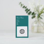 Carte De Visite HARMONIE DE RENAISSANCE FLORENTINE, vert bleu (Debout devant)