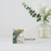 Carte De Visite Harmonie des couleurs : Silhouette, Or, Vert, Bleu (Debout devant)