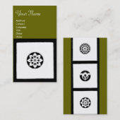 Carte De Visite HARMONIE FLORENTINE RENAISSANCE, vert (Devant / Derrière)