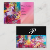 Carte De Visite HARMONIE TRIO CONCERT DE PRINTEMPS MONOGRAM, Rose  (Devant / Derrière)