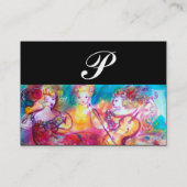 Carte De Visite HARMONIE TRIO CONCERT DE PRINTEMPS MONOGRAM, Rose  (Dos)