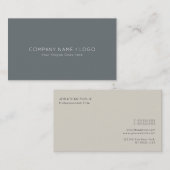 Carte De Visite Harmonique Professionnelle Couleurs Classiques Élé (Devant / Derrière)