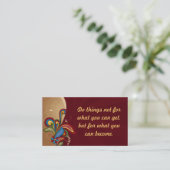 Carte De Visite Harmony Swirl Affirmation /Carte de visite (Debout devant)