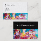 Carte De Visite HARMONY TRIO SPRINTEMPS CONCERT, noir blanc perle (Devant / Derrière)