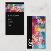 Carte De Visite HARMONY TRIO SPRINTEMPS MONOGRAM, Black Pearl (Devant / Derrière)