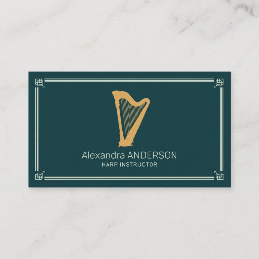 Carte De Visite Harp Instructor (Devant)