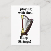Carte De Visite Harpe musicale Instrument Harpe (Devant)