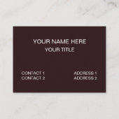 Carte De Visite Harpe musicale Instrument Harpe (Dos)