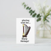 Carte De Visite Harpe musicale Instrument Harpe (Debout devant)