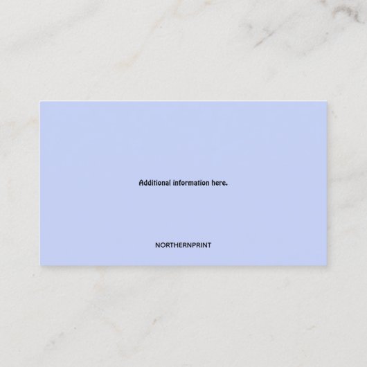 Carte de visite Harpist modifiable (Dos)