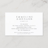 Carte De Visite Harpist Musicien Harp Enseignant (Dos)