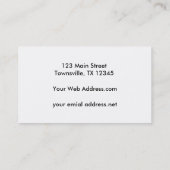 Carte De Visite Harris colportent le dessin (Dos)